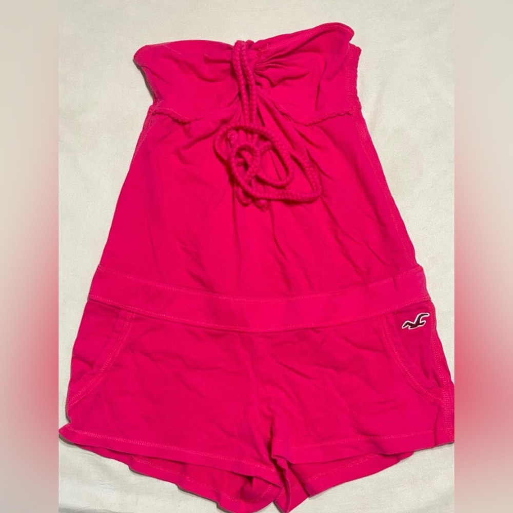 Hollister Pink Strapless Jumpsuit